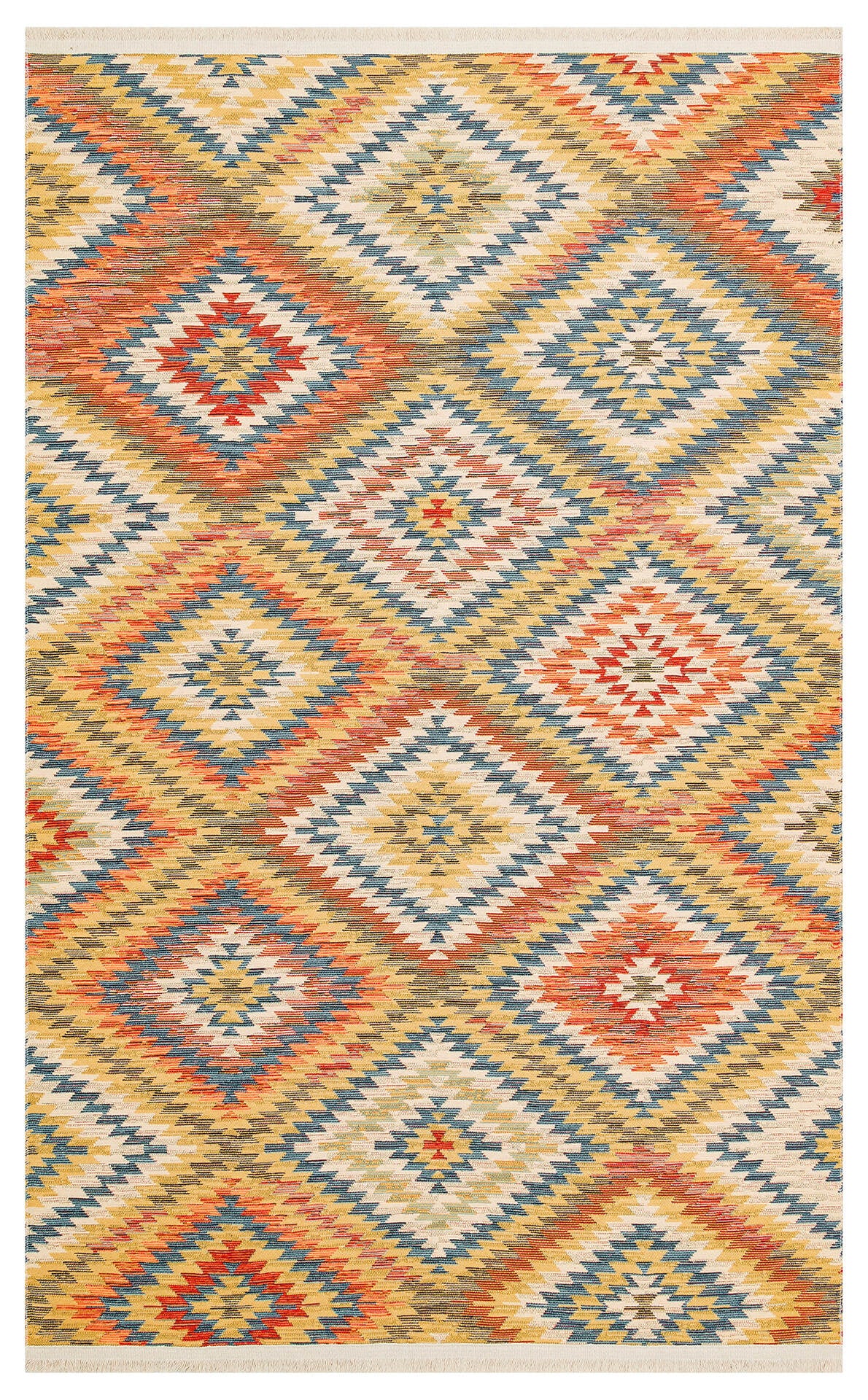 Nomad NMD 07 Toprak - Çift Taraflı Yıkanabilir Kilim | Otantik Kilim